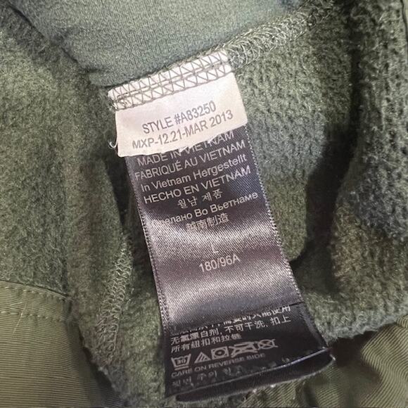 Marmot Backroad Fleece Jacket Mens L Army Green Elbow Shoulder Patches Full Zip - Picture 7 of 10